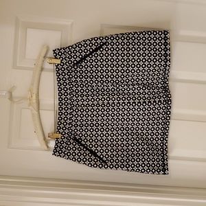 T by Talbots Indigo print skort